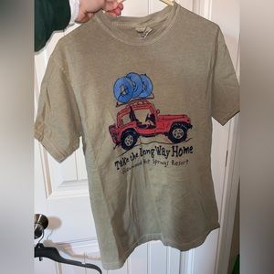 Glenwood Hot Springs Tan Car Tshirt- size medium